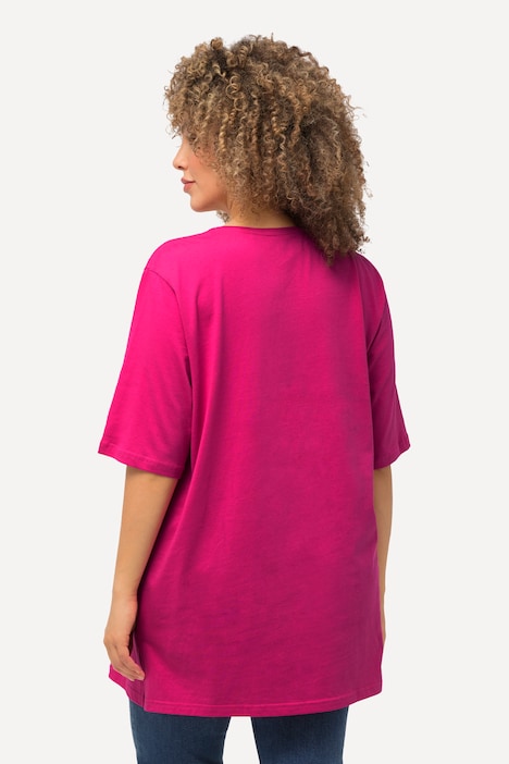 T-Shirt, Rundhalsausschnitt, Relaxed, Halbarm