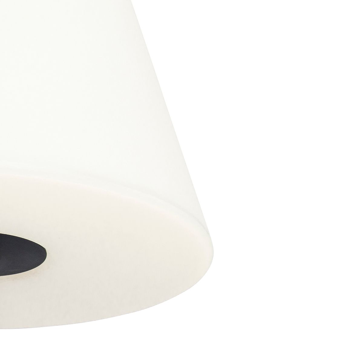 Smart vloerlamp zwart met witte kap 35 cm IP65 incl. Wifi A60 - Virginia