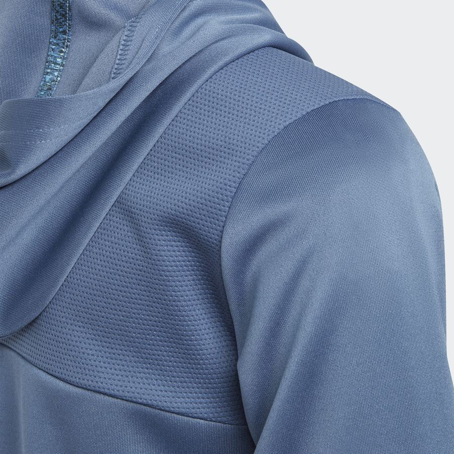 adidas Sweat à Capuche Aeroready HIIT Full Zip - Bleu Enfant