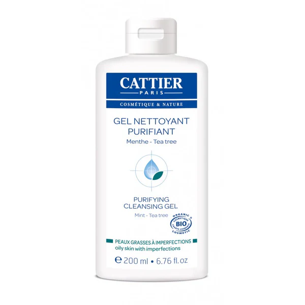 Cattier Gel Nettoyant Purifiant Visage 200ml