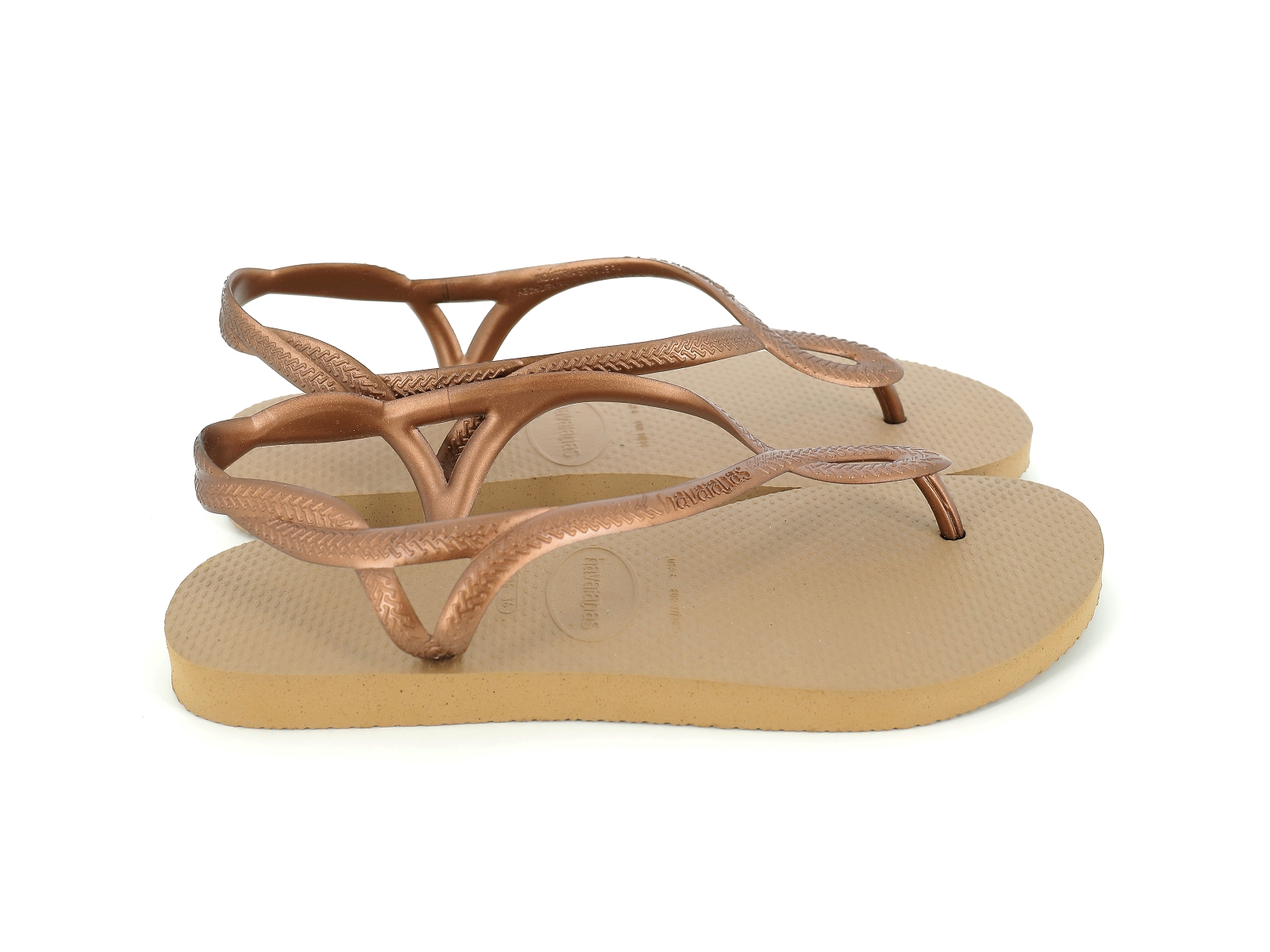 Havaianas-LUNA -  4129697 Plastique Or rose