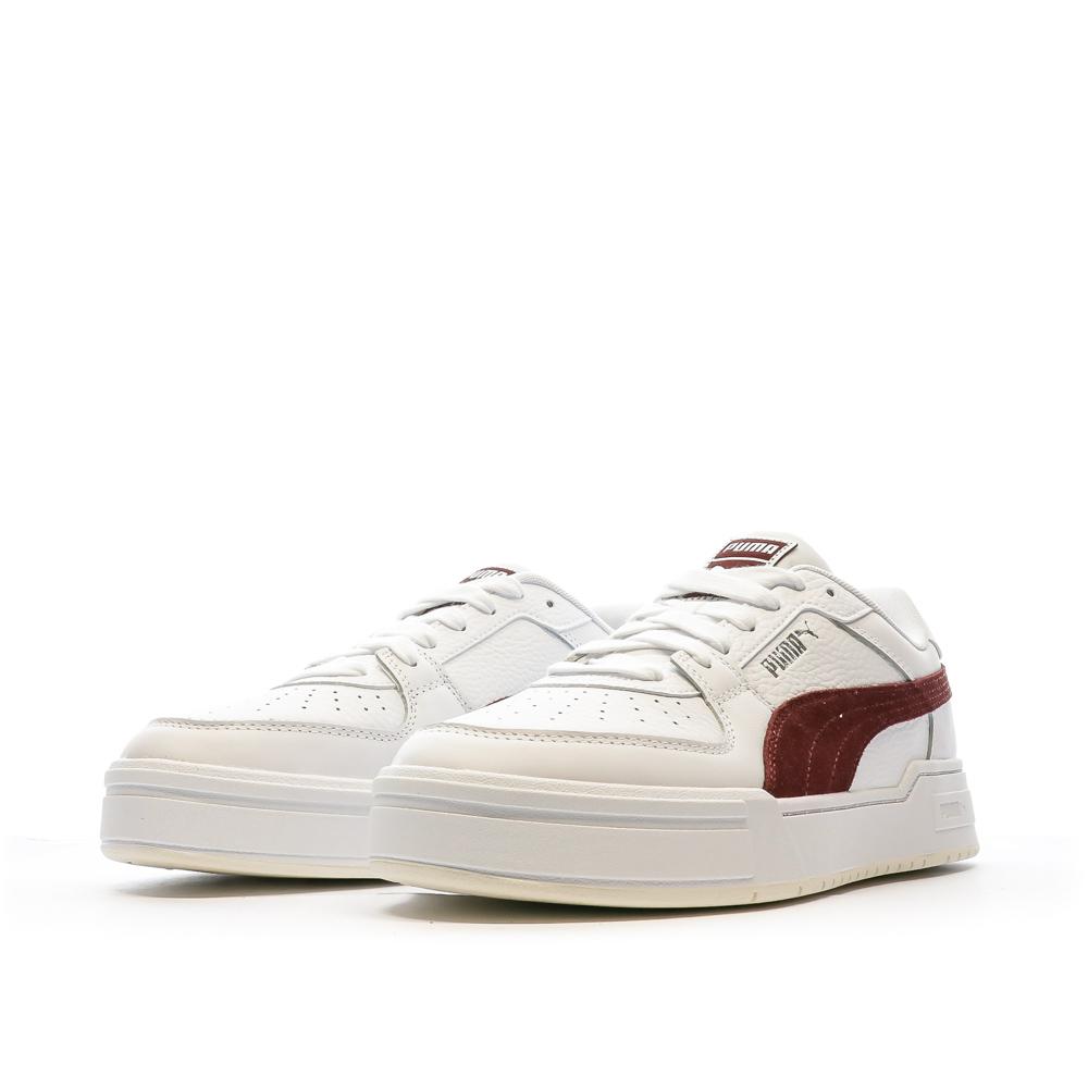 Puma Baskets Blanches/Bordeaux Homme Puma Pro Classic 387327
