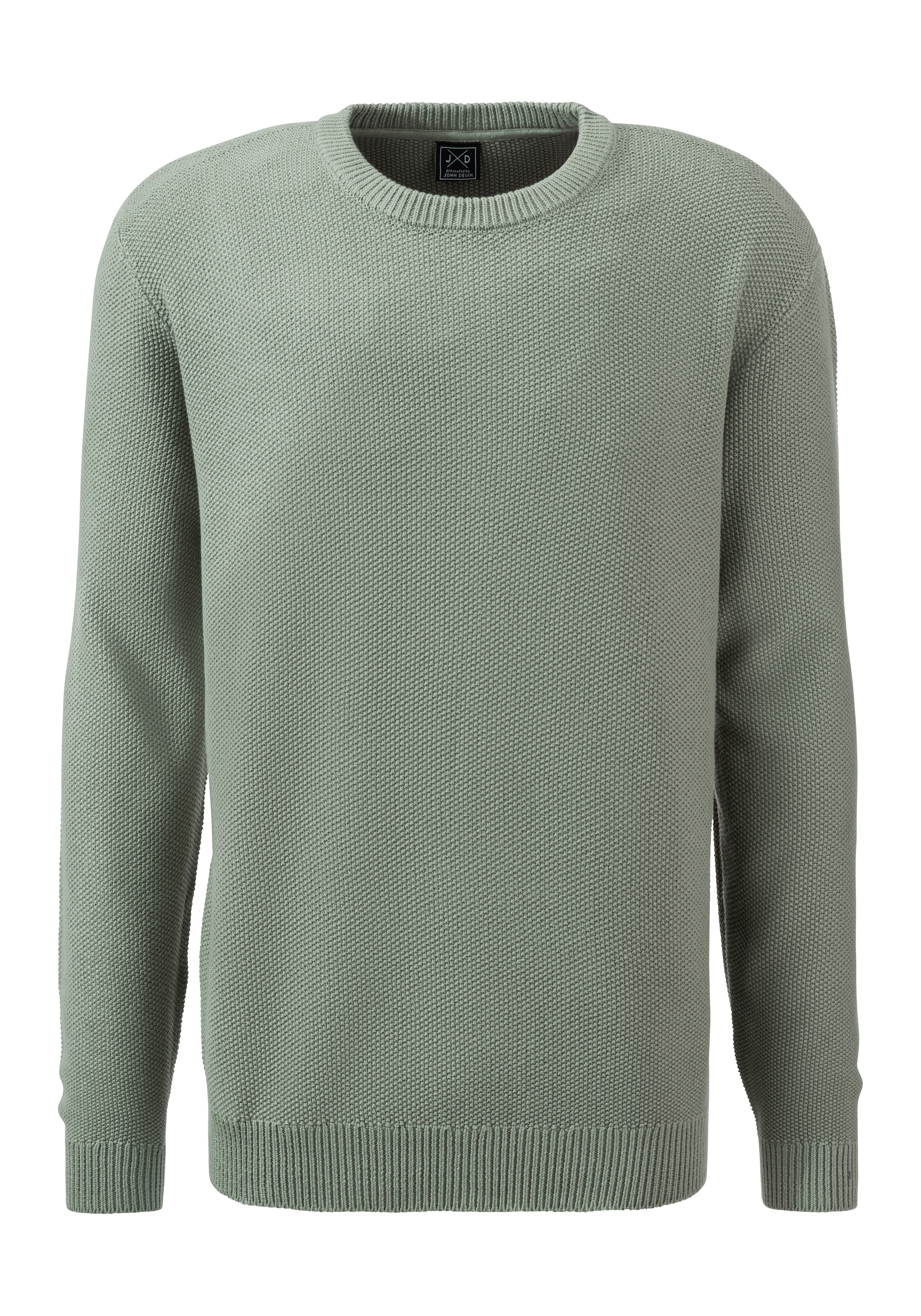 John Devin Strickpullover , Pullover in modischer Strickstruktur