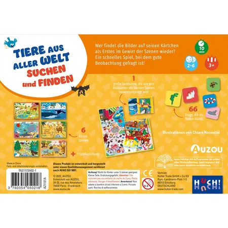 Auzou Tiere aus aller Welt suchen und finden
