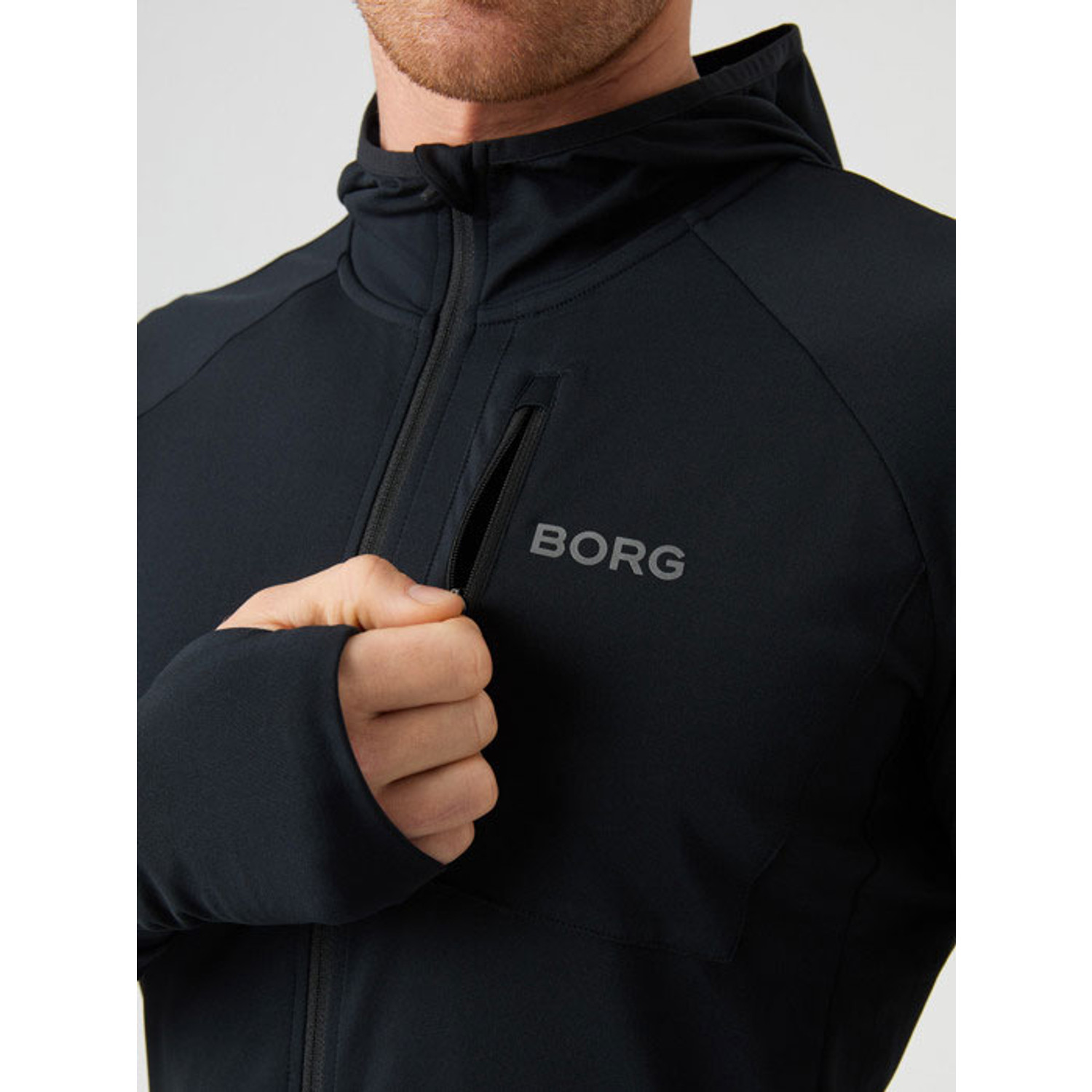 Björn Borg Running Midlayer Hood Heren