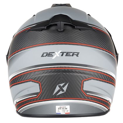 Casque Dexter LADAK CARBON MATT 22.06 - Gris / Rouge