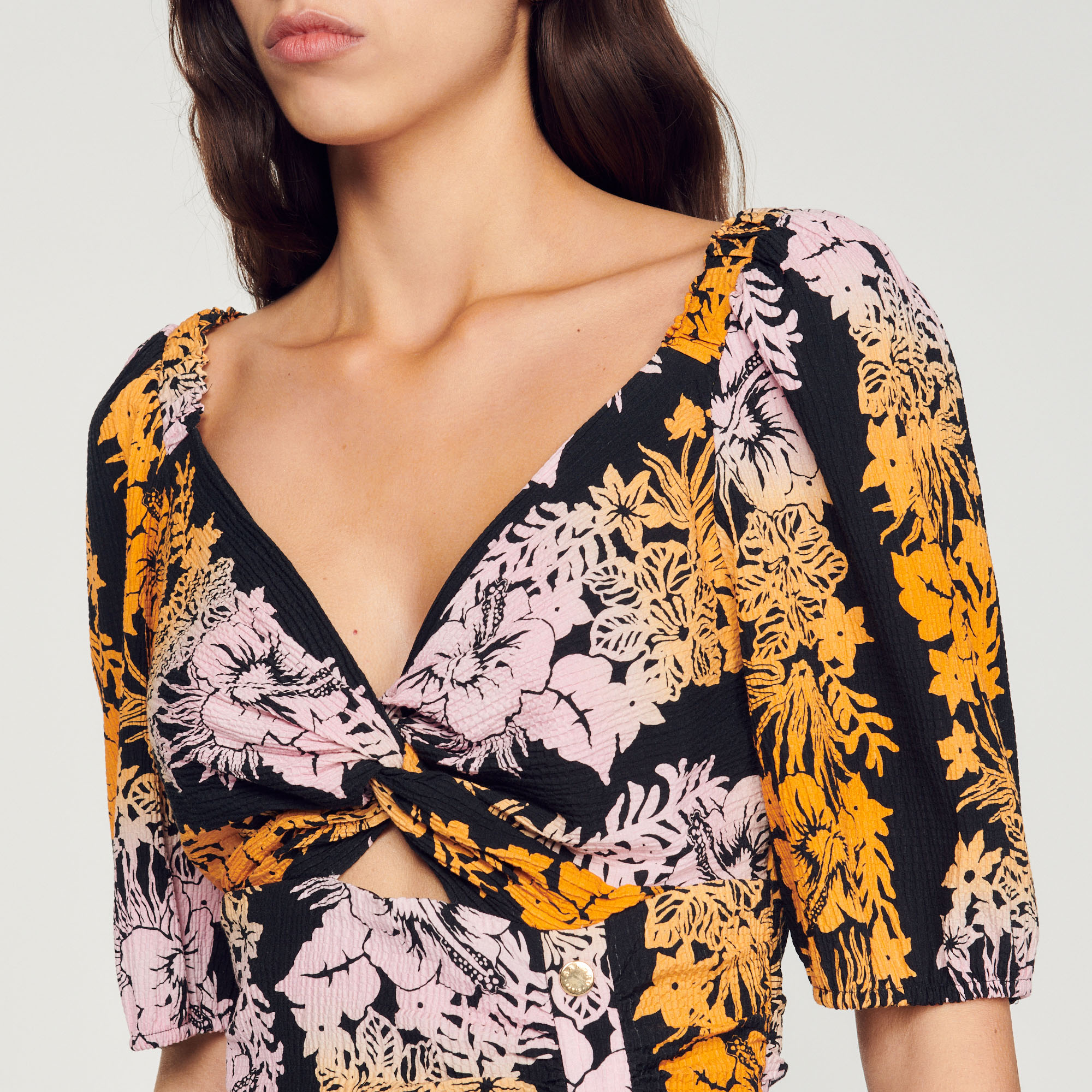 Robe courte imprime Hawaœ