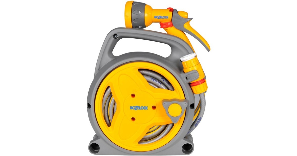 Hozelock2425 Pico Reel slangbox 10 m slanghaspel  (Geel/grijs)