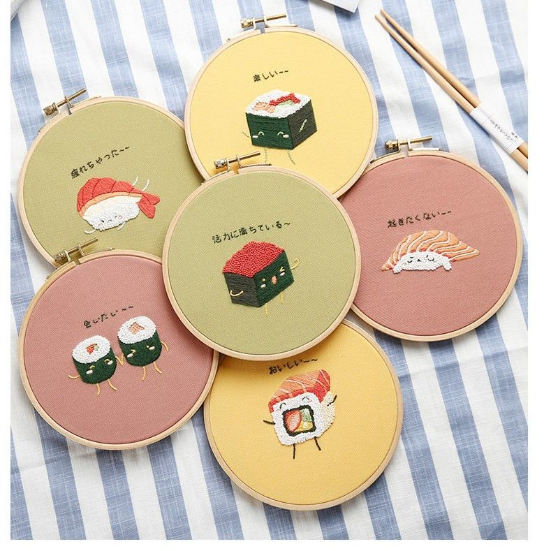 Embroidery Kingdom - Sushi DIY borduurpakket