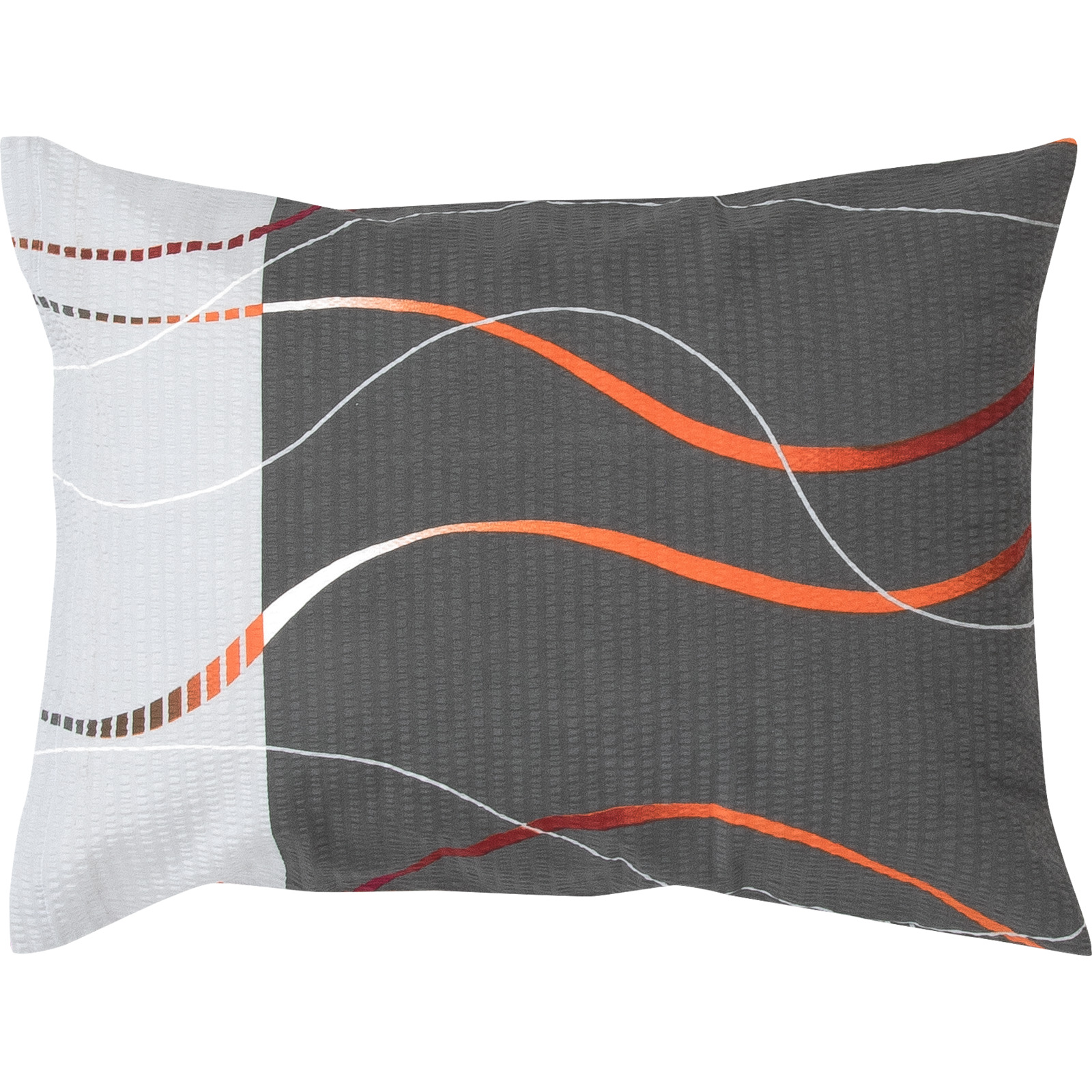 Bettwäsche Seersucker Wellendesign 50x70 Kissenbezug