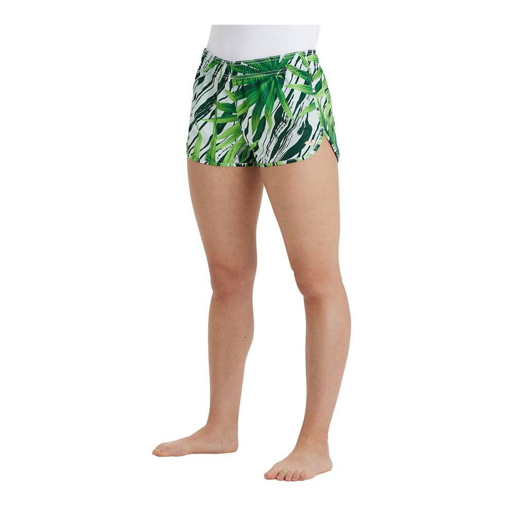 Arena ALLOVER - Short de bain Femme leaf multi