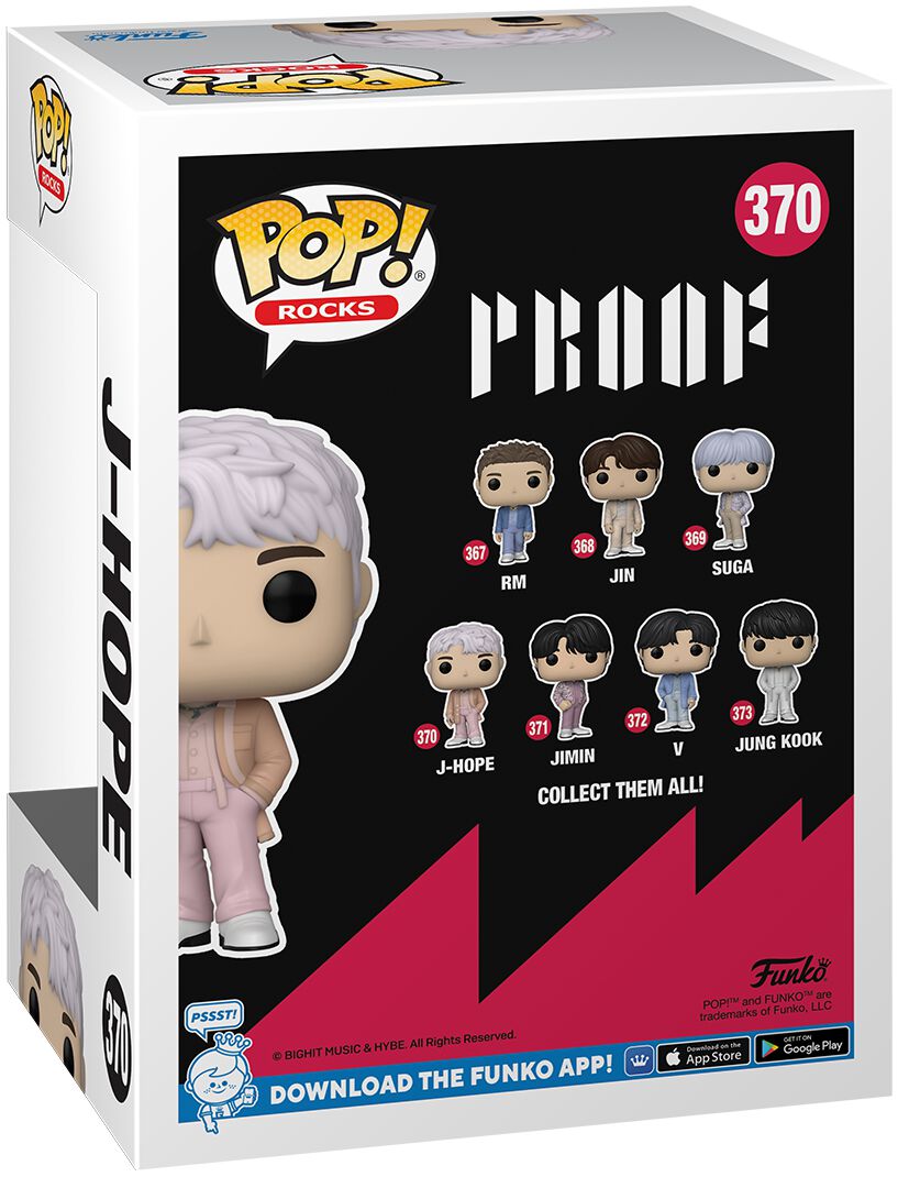 J Hope Rocks! Vinyl Figur 370 | BTS Funko Pop!
