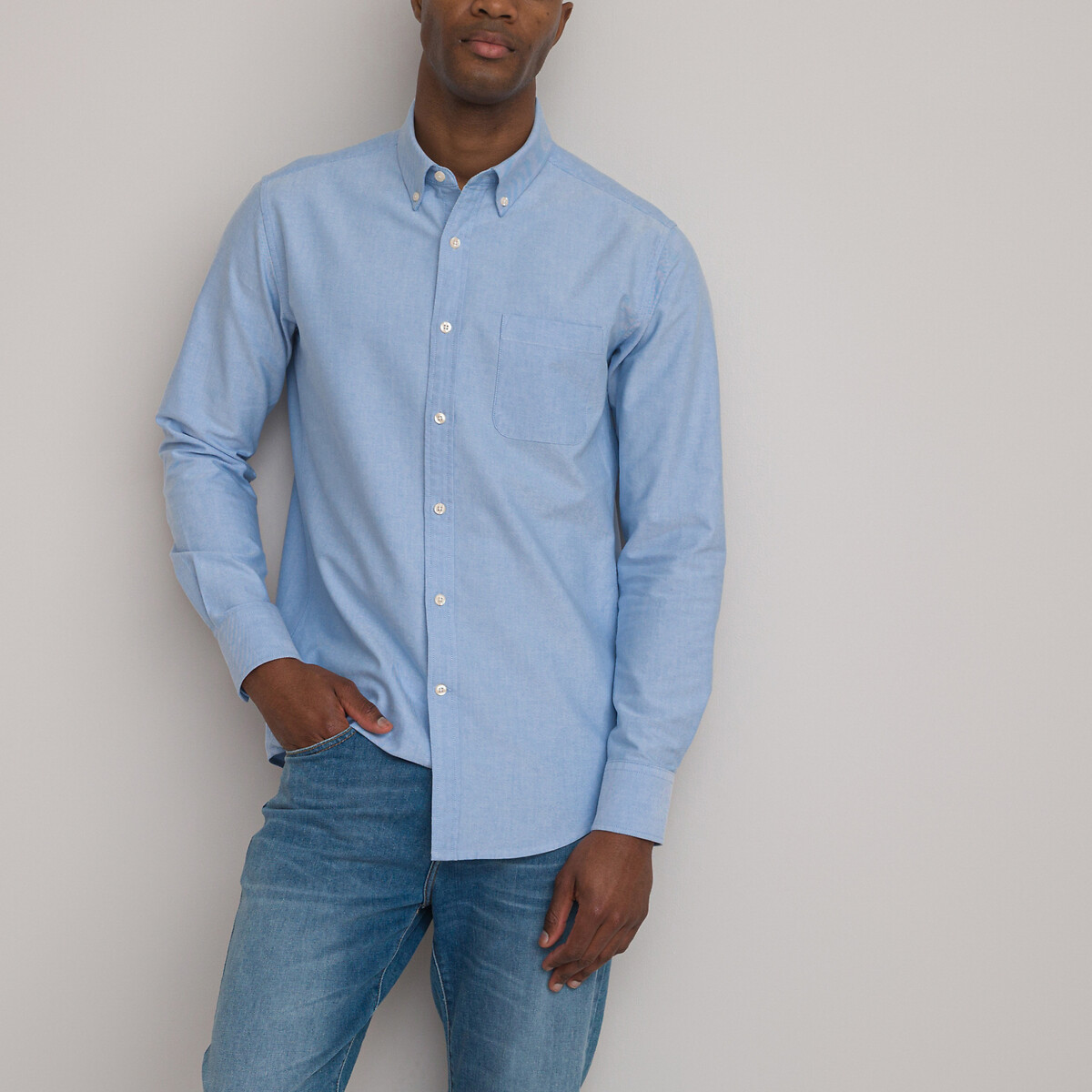 COLEÇÕES LA REDOUTE<br>Camisa Oxford reta Signature GILLES