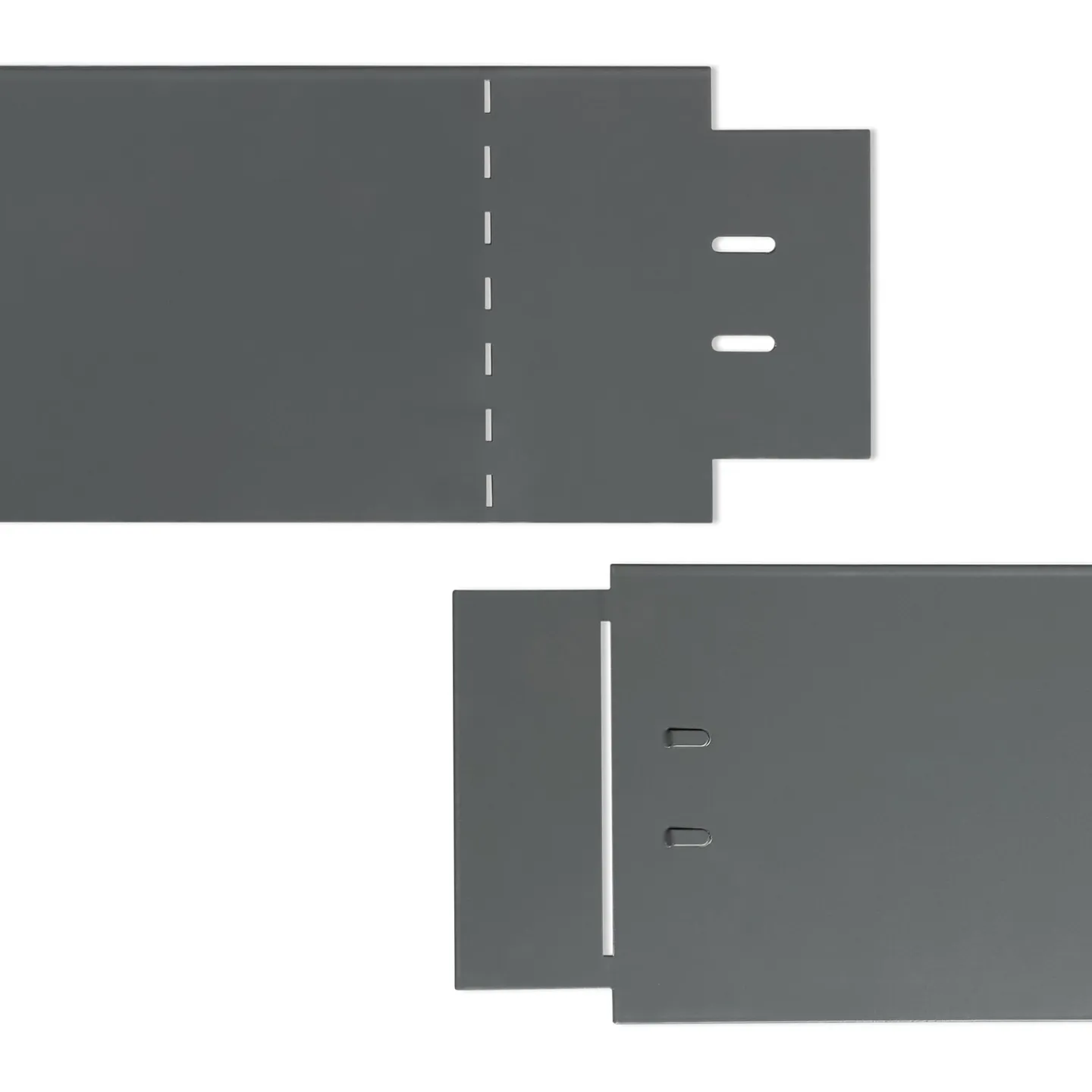 Bordurette de jardin x5 acier gris anthracite flexible L. 5 x H. 0.14 M