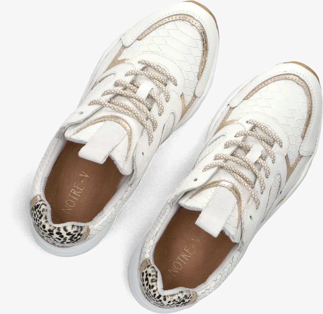 witte notre-v lage sneakers iva-06