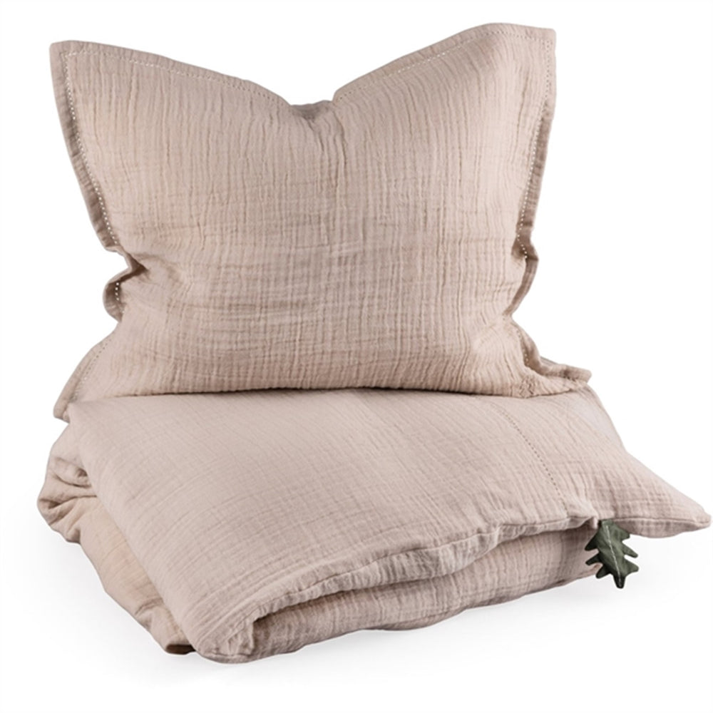 Sengetøj Musselin Seabreeze Beige - Sebra
