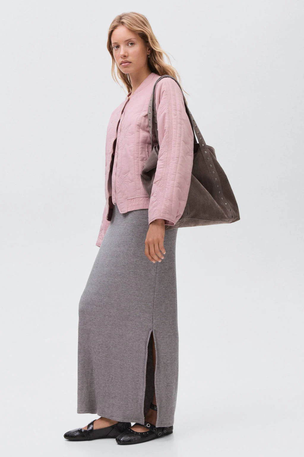 MANGO TEEN tussenjas roze