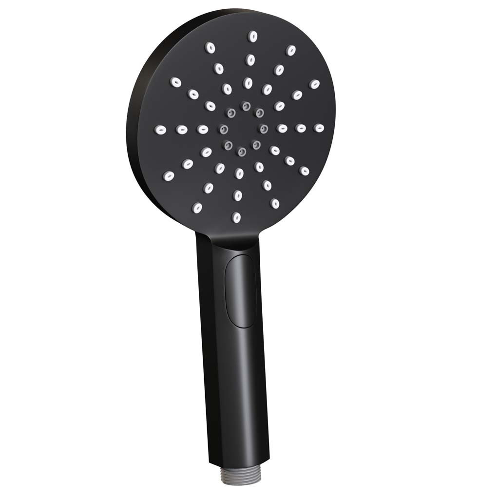 Brauer Black Edition handdouche met 3 standen 12cm zwart mat