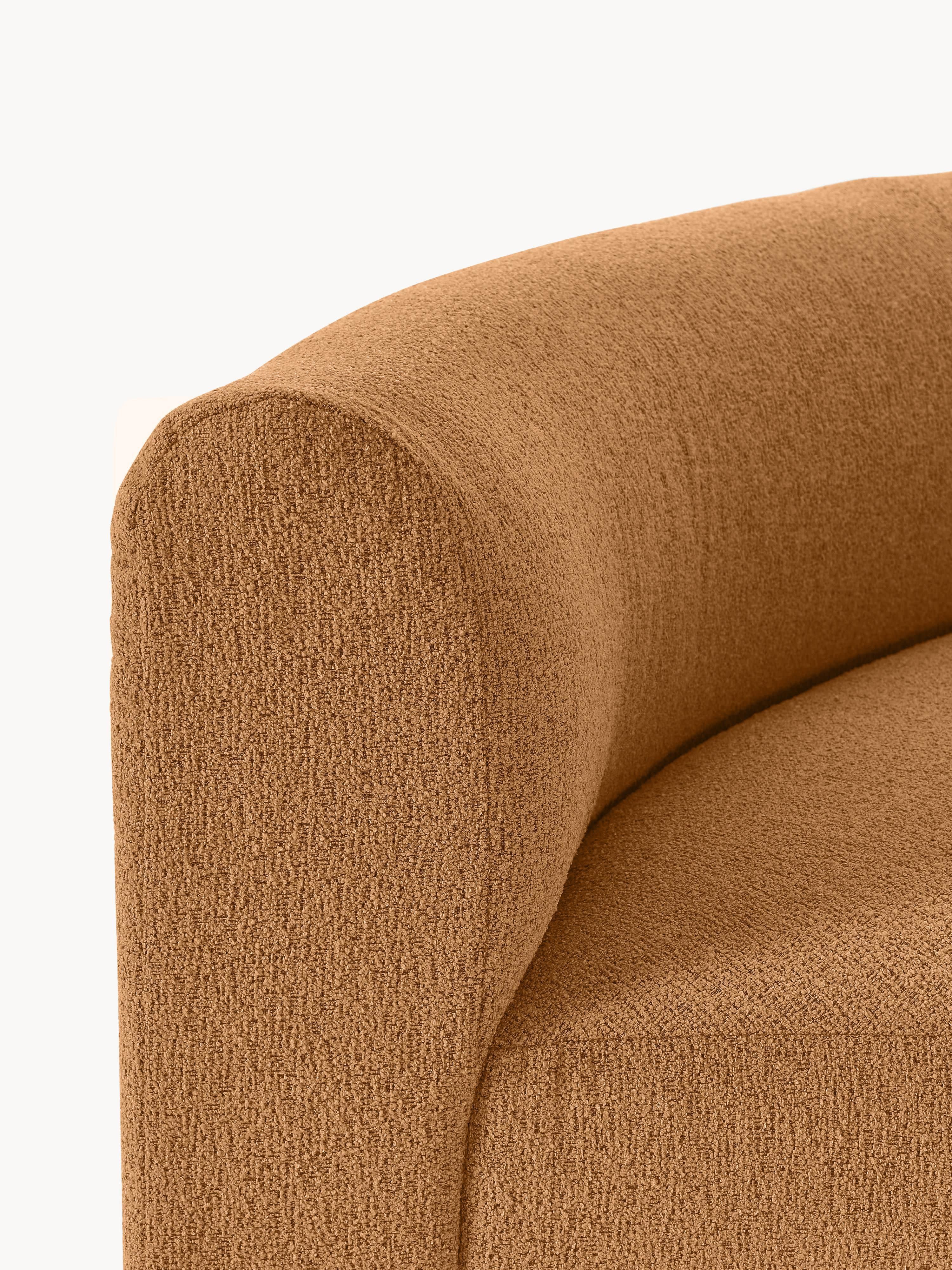 Ronde bouclé hoekmodule Sofia