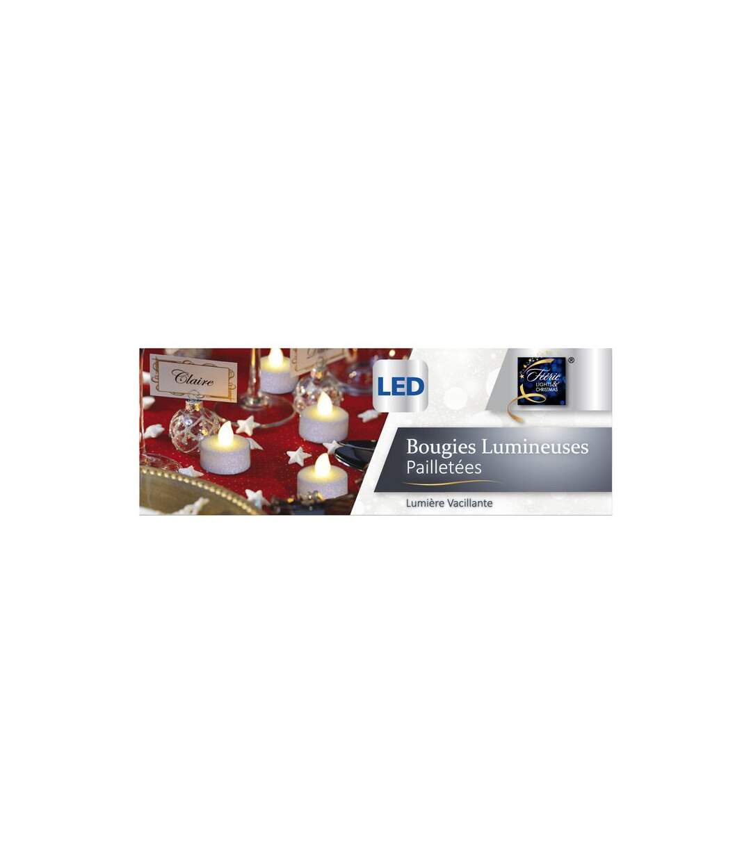 Paris Prix - Lot De 6 Bougies Led colorama 4cm Blanc