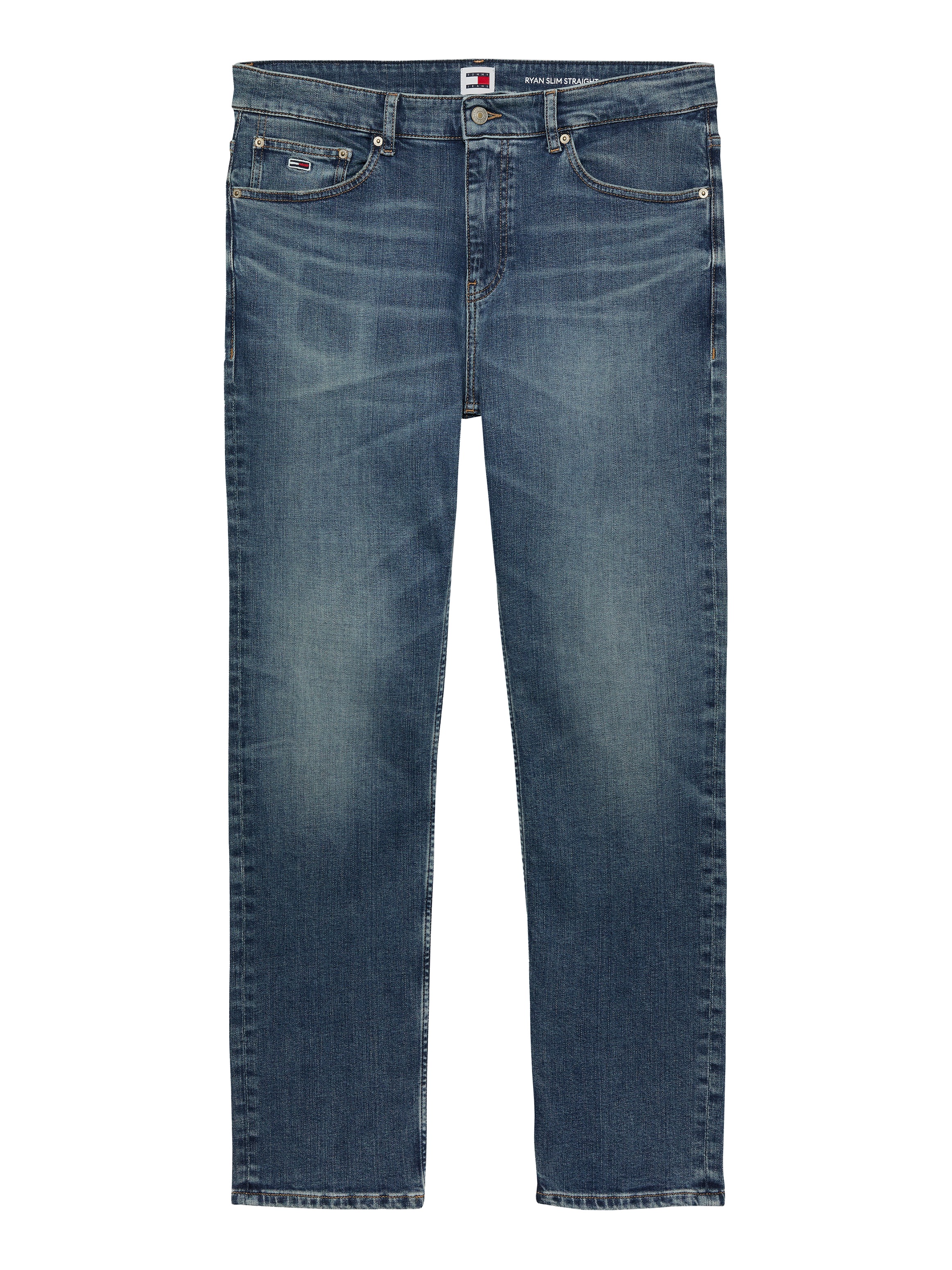 Tommy Jeans Slim-fit-Jeans »Ryan Regular Slim Straight«, Slim‑Straight‑Jeans aus hochwertigem Denim regulärer Leibhöhe