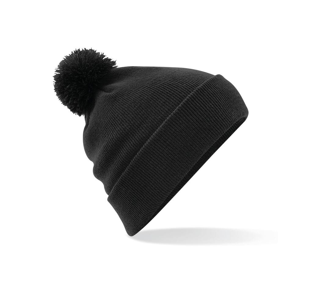 Beechfield BF426 - Chapeau d'Hiver Élégant avec Pompon en Fausse Fourrure