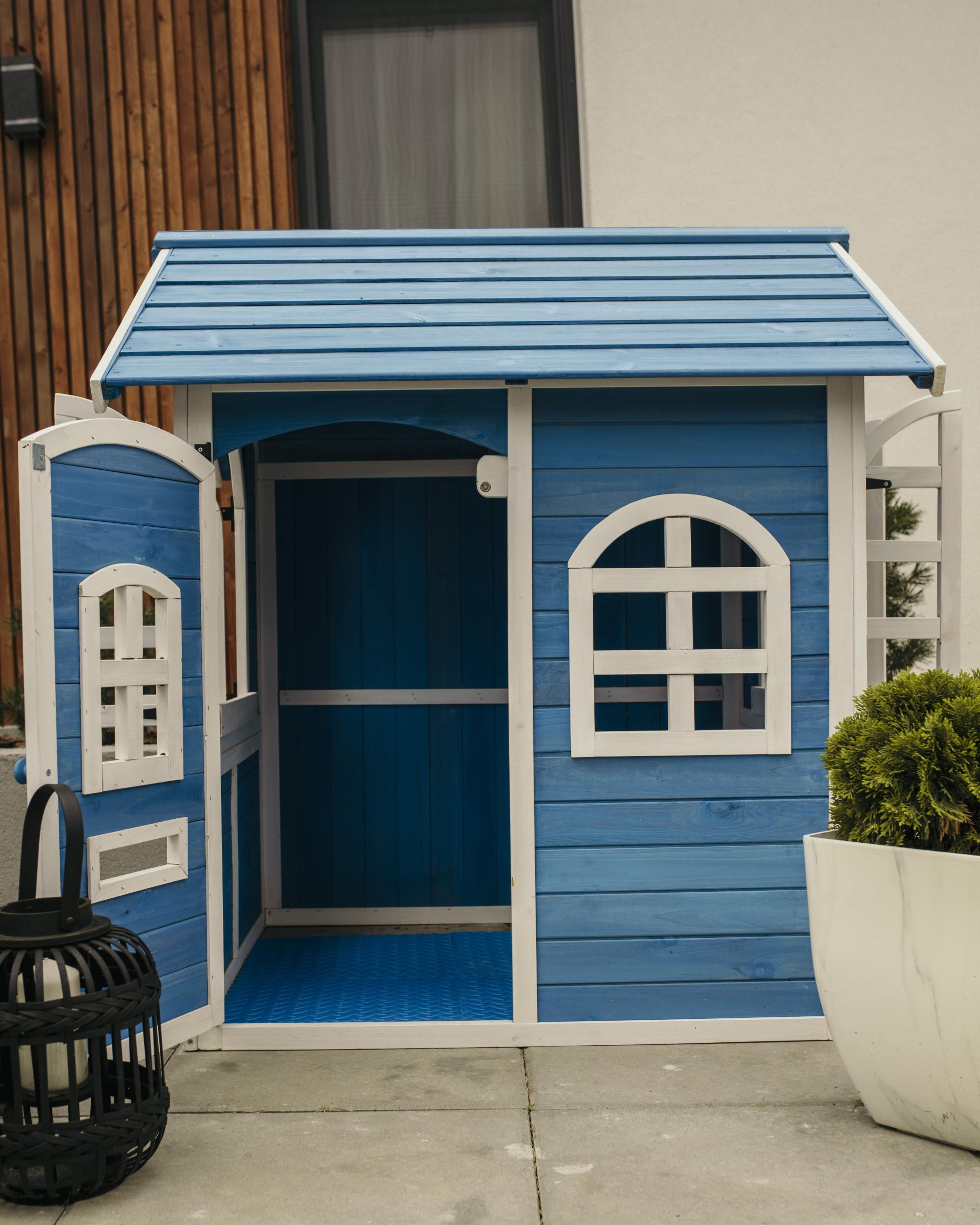 Tuin speelhuisje KOKKONI Dennenhout Blauw