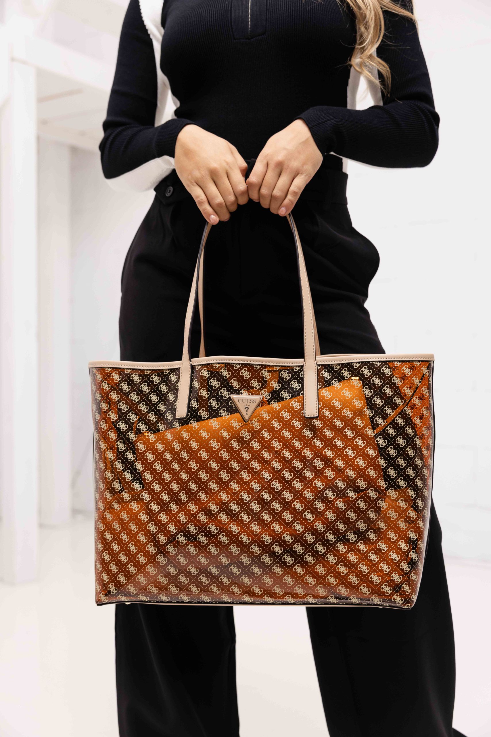 Guess Tuana Grote Tas Dames Bruin