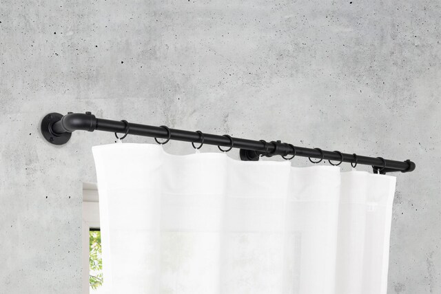my deco Teleskopgarnitur INDUSTRIAL LOOK 120-210 cm schwarz