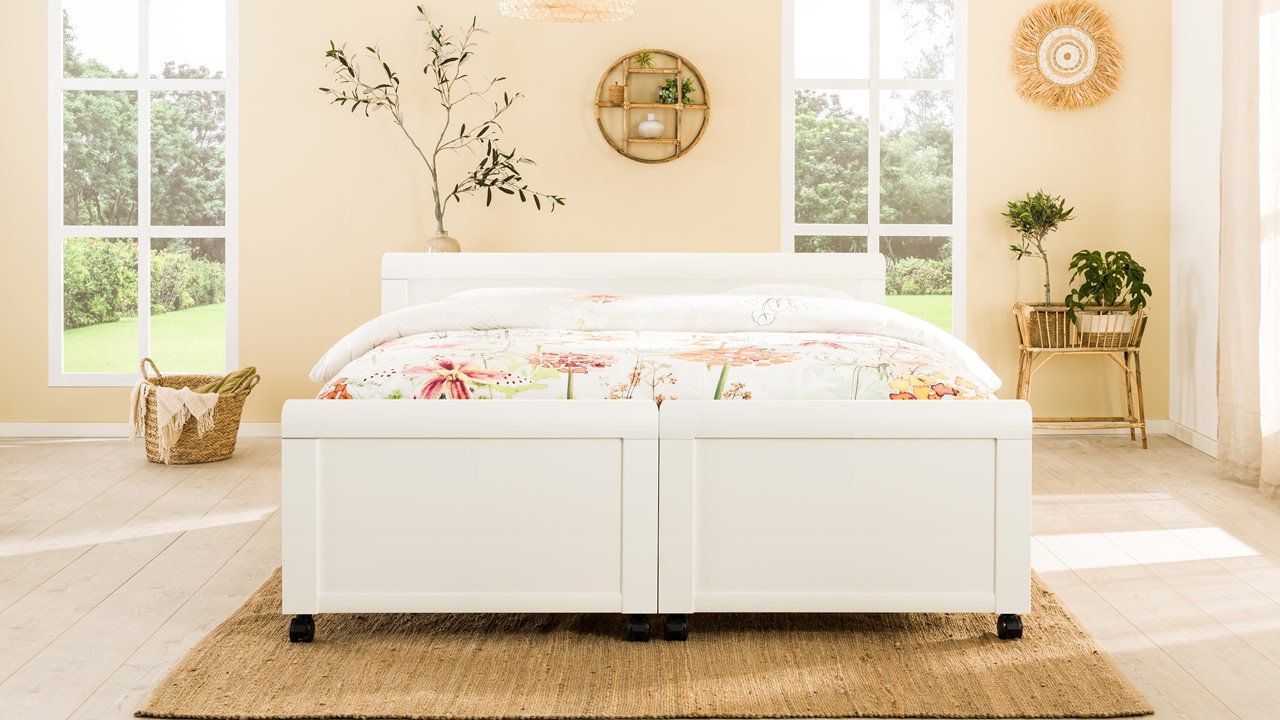 Bed Elba uitrijdbaar alpine wit