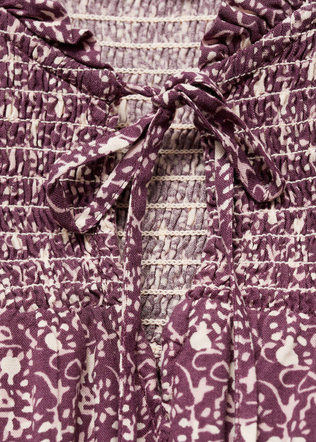 MANGO TEEN jurk met all over print donkerroze