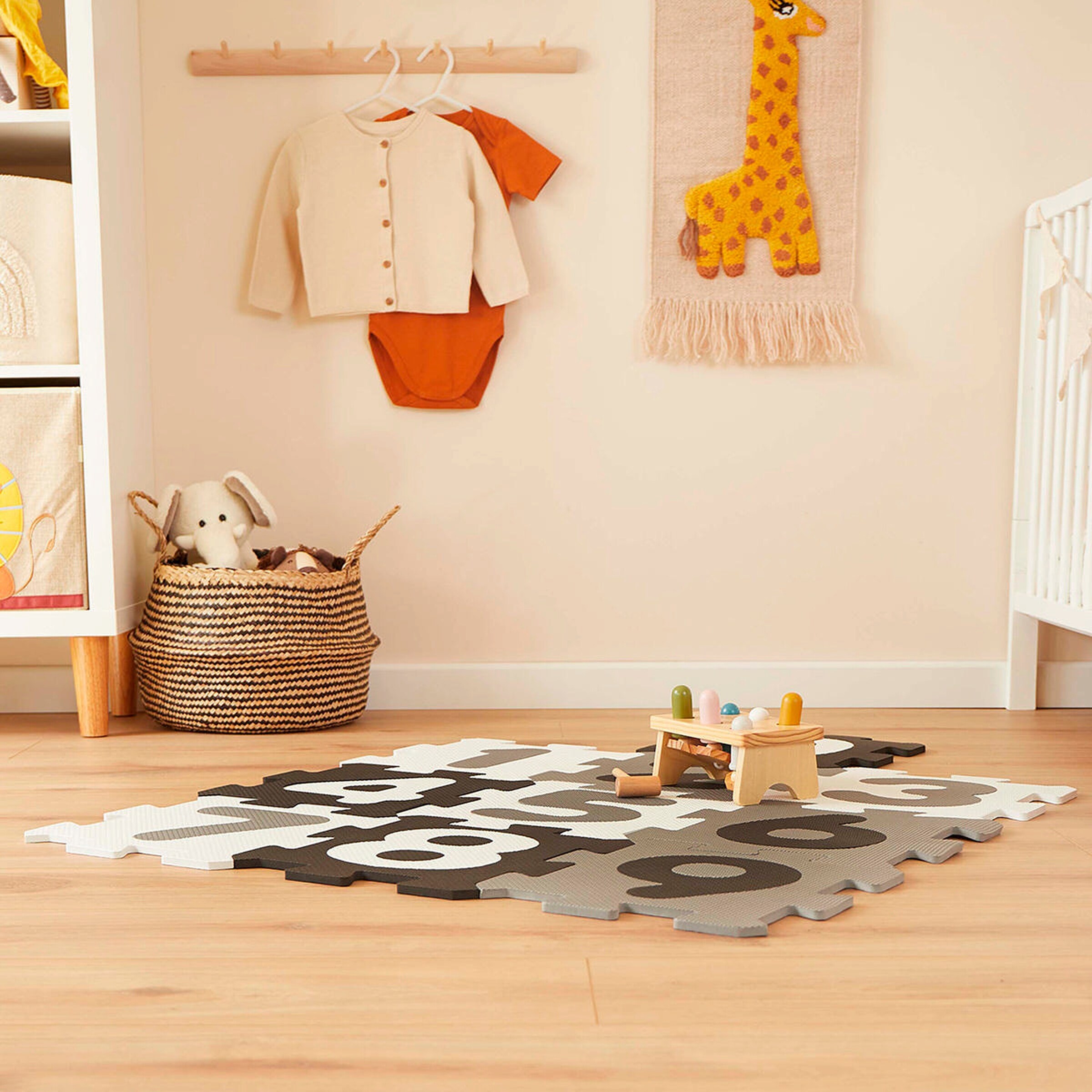 Bieco Kinder Puzzlematte 26 Teile Schwarz