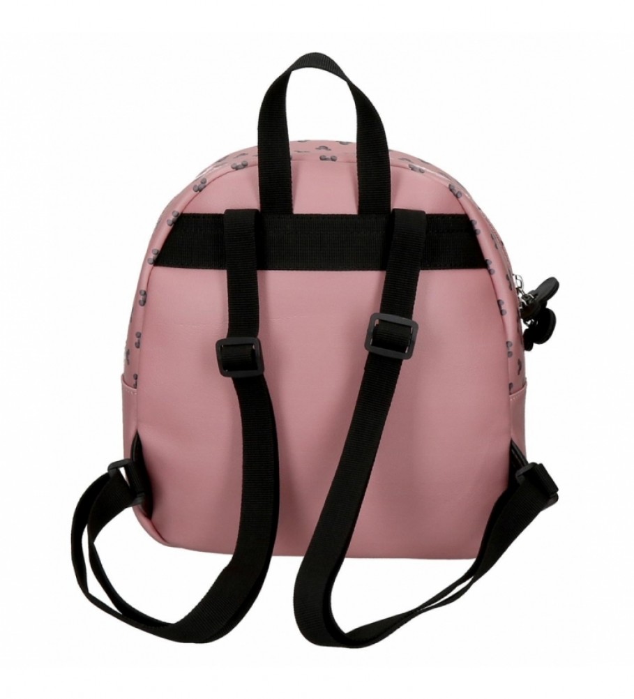 Mochila infantil Disney Mickey The Blogger - Rosa - 22x25x14cm -
