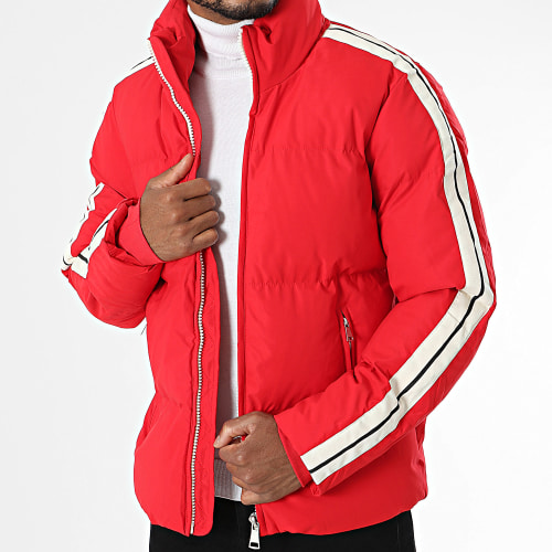 Doudoune Capuche Rouge