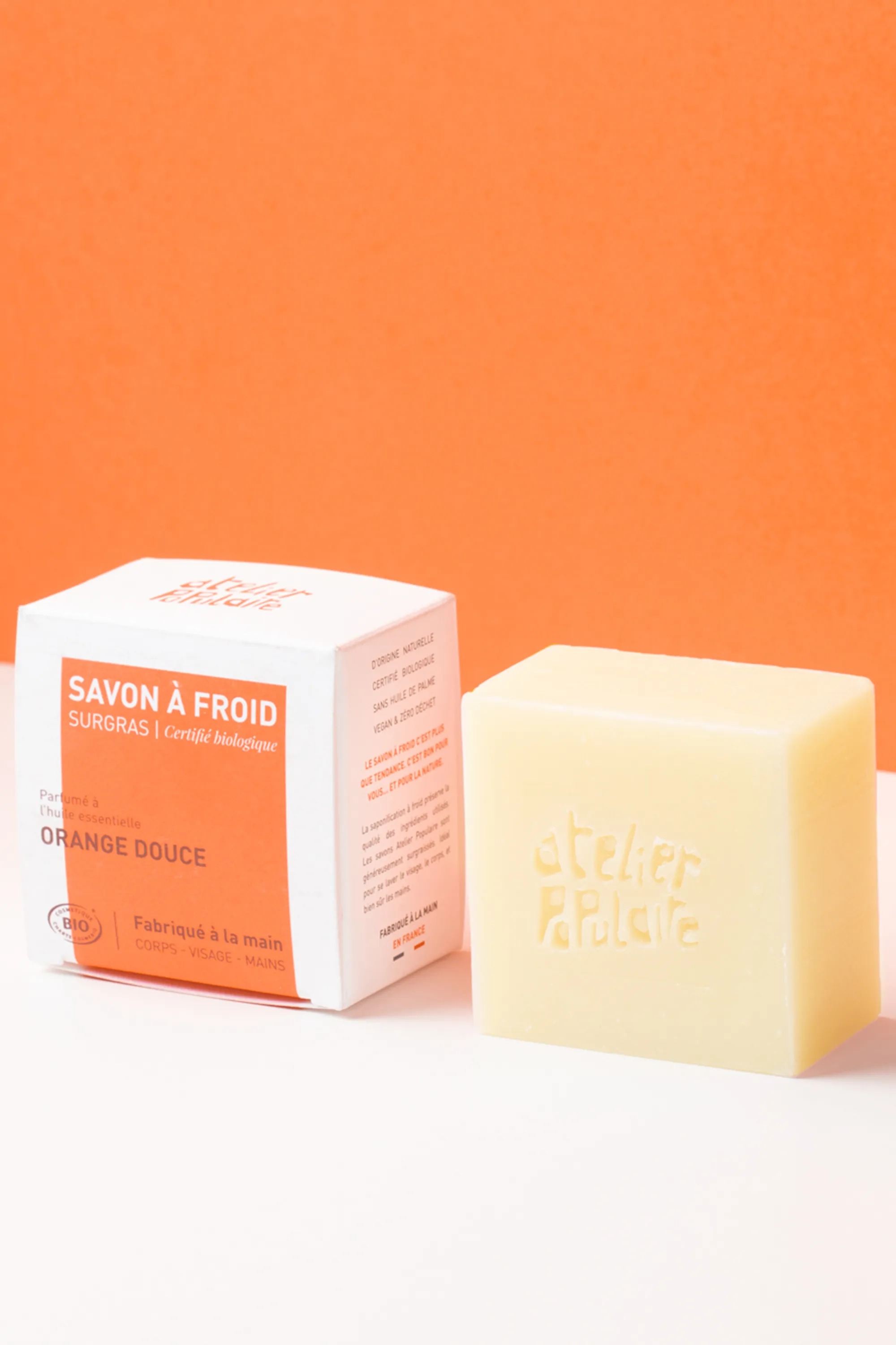 Atelier Populaire Savon surgras Orange douce-90 g