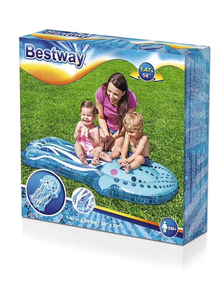 Baby-Wassermatte QUALLE (147x94) in blau