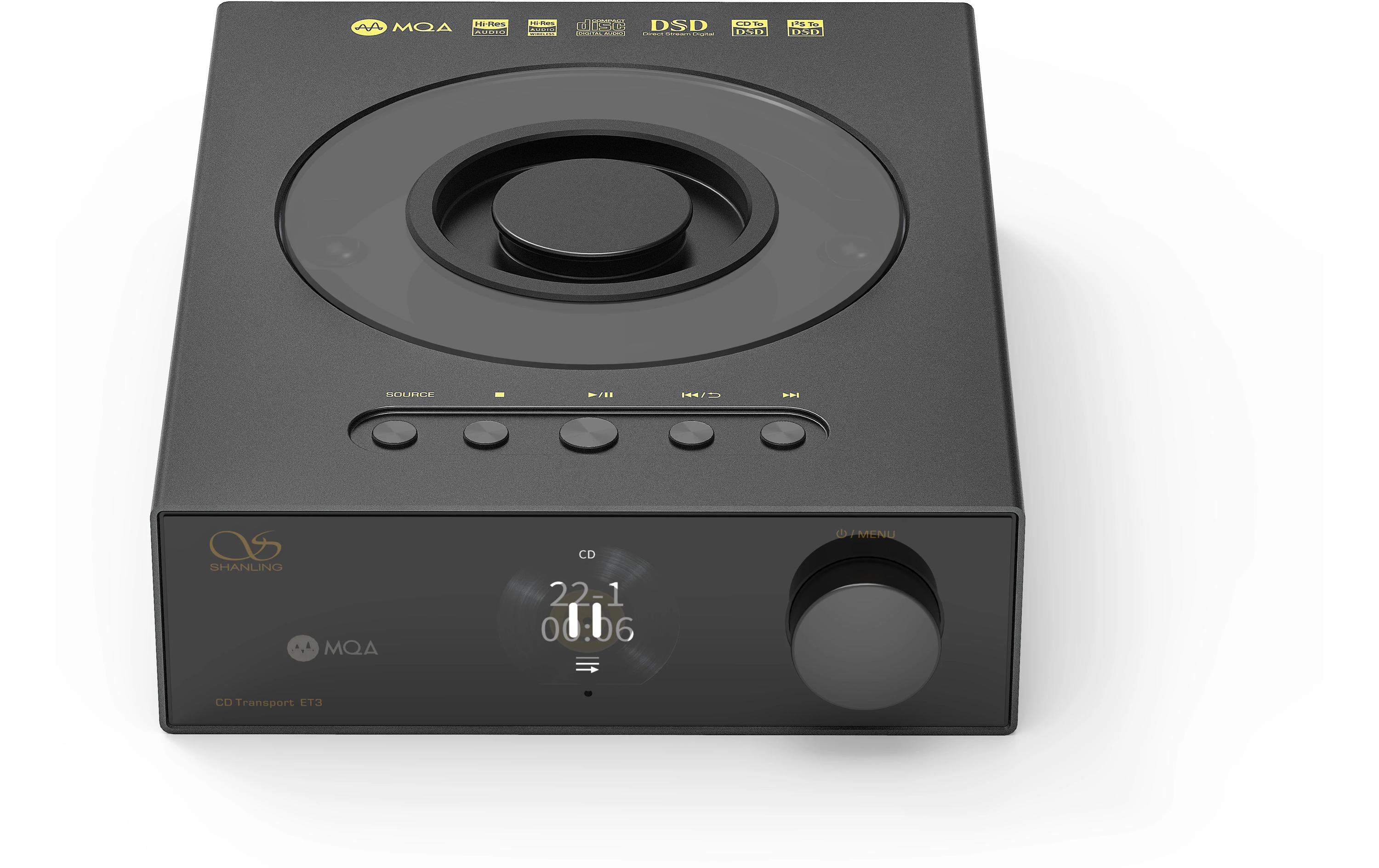 CD-Player ET3 Schwarz<br>CD-Player mit WiFi und Bluetooth