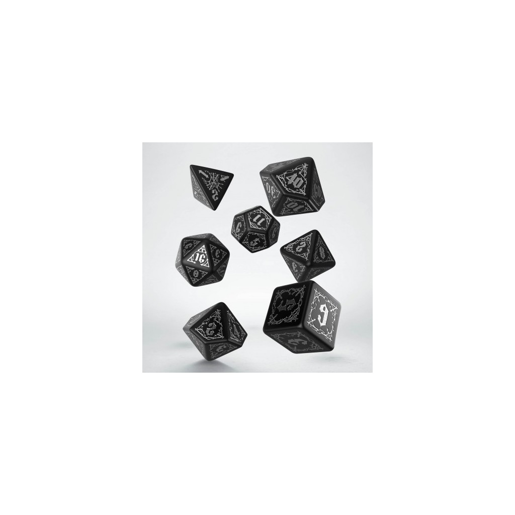Bloodsucker black & Silver Dice Set
