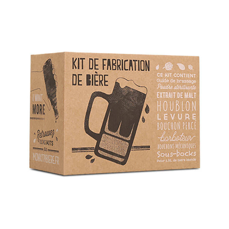 Kit découverte de brassage à la maison - Pour 2L de bière blonde