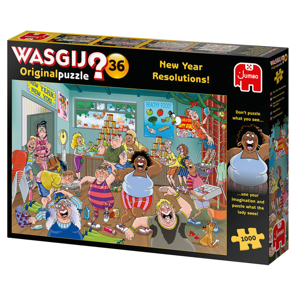 Jumbo Wasgij Original 36 puzzel goede voornemens - 1000 stukjes