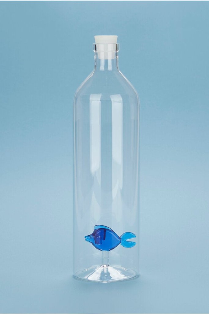 Balvi  Glaskarafel, Atlantis Blue Fish - 1.2 L