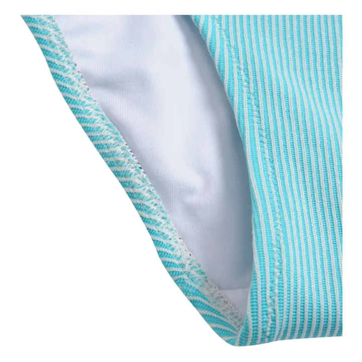 Icone Maillot 1 Pièce Nino Rayures | Bleu turquoise