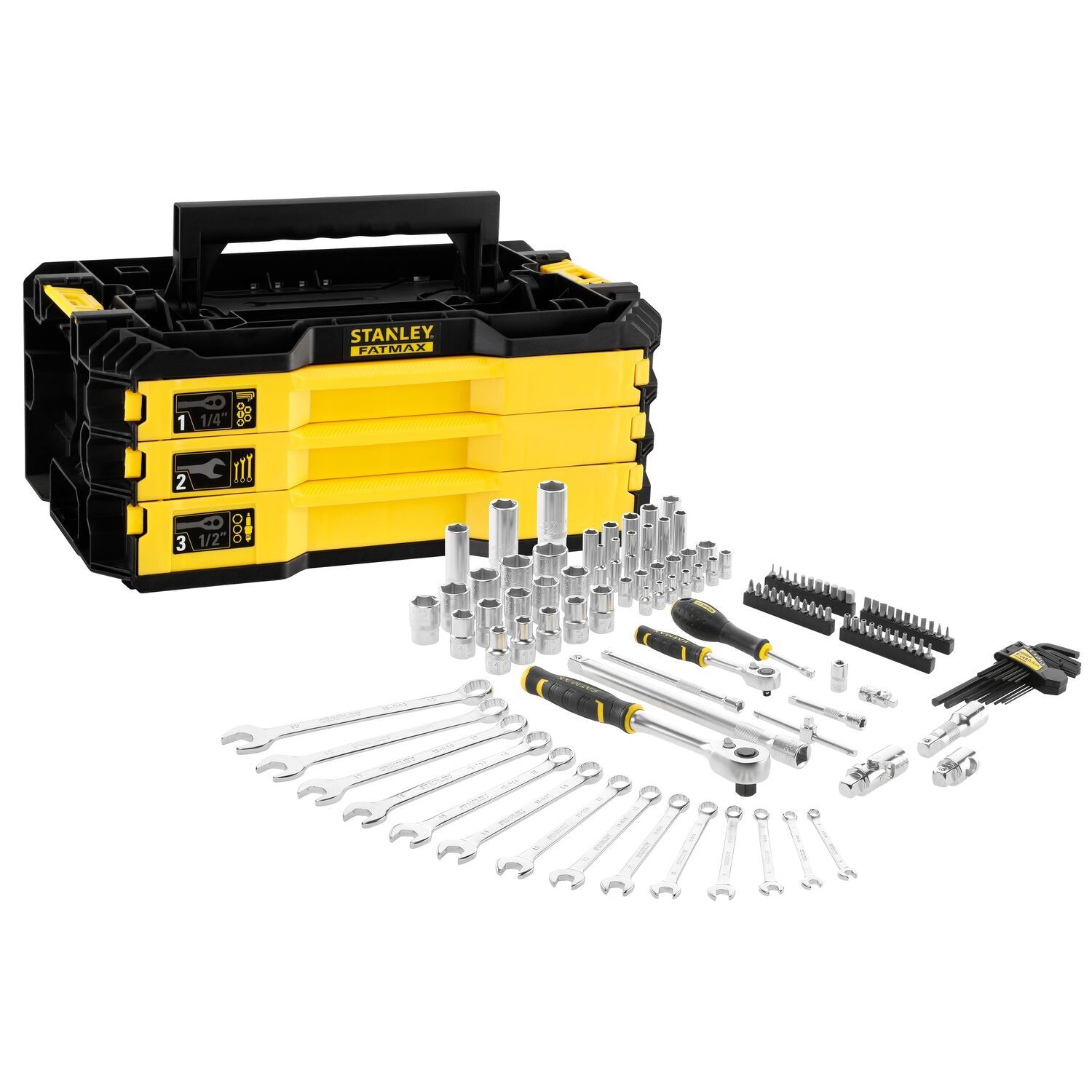 Stanley FMMT98107-1 PRO-STACK KIT 3 lades - 126-delig