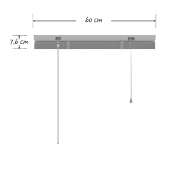 KARWEI aluminium jaloezie 25 mm zilver (kleurnr. 221) 60x180 cm (bxh)