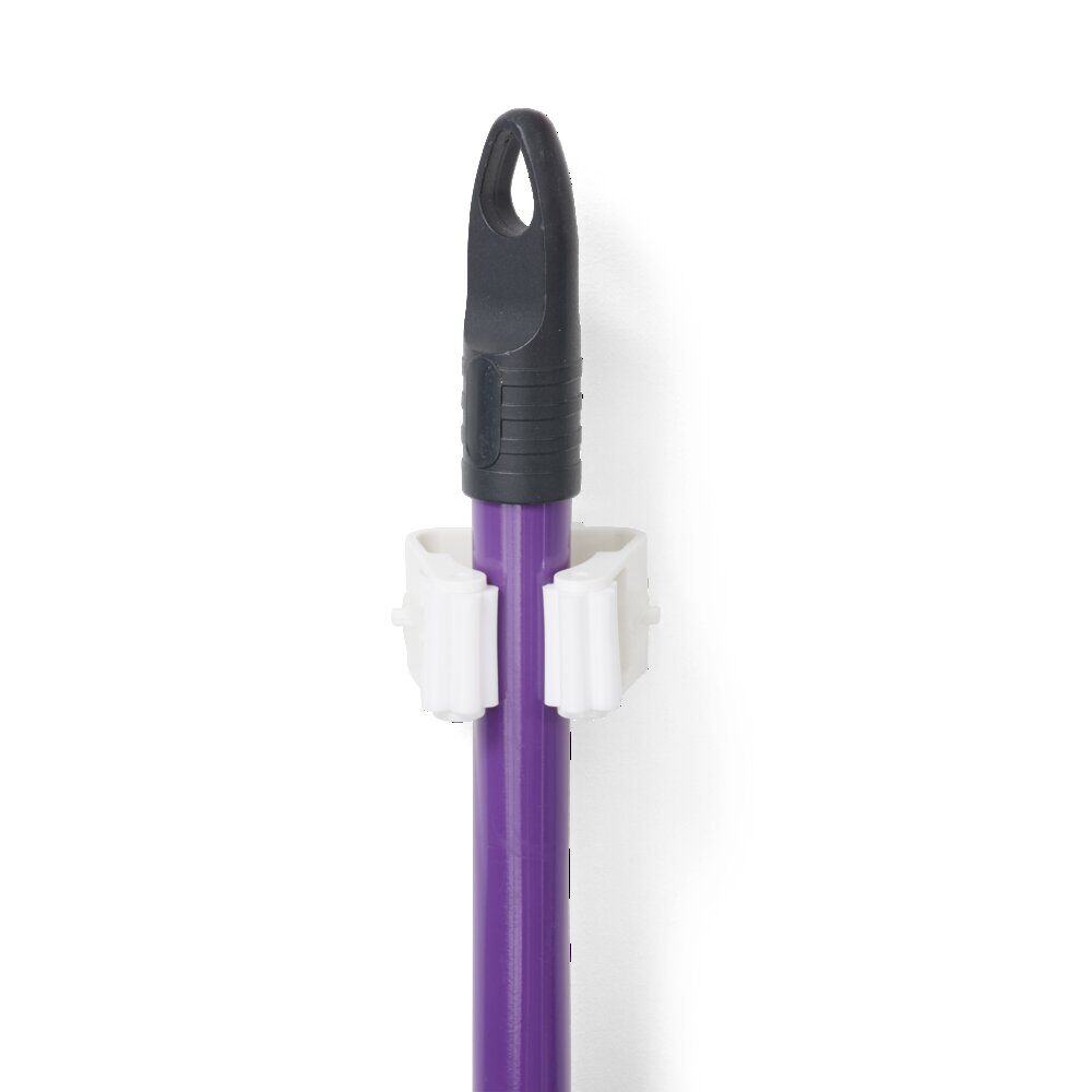 Porte balai adhésif plastique