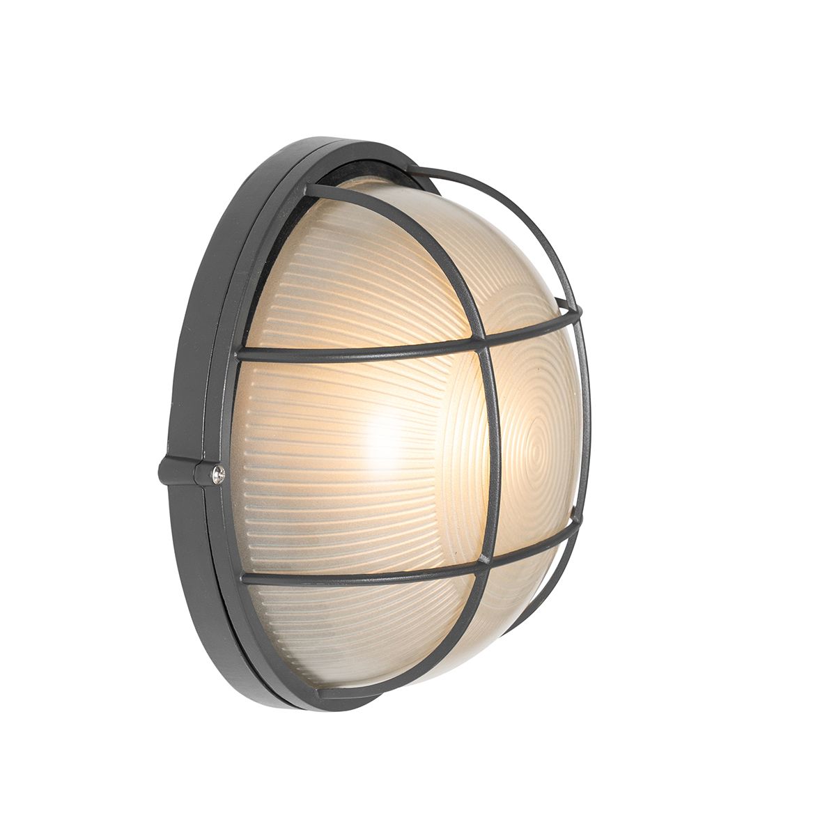 Industriële buitenwandlamp donkergrijs IP44 - Hanneke