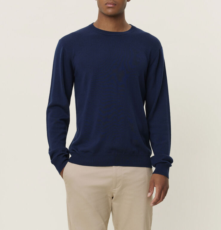 Les Deux Greyson Merino Knit Navy