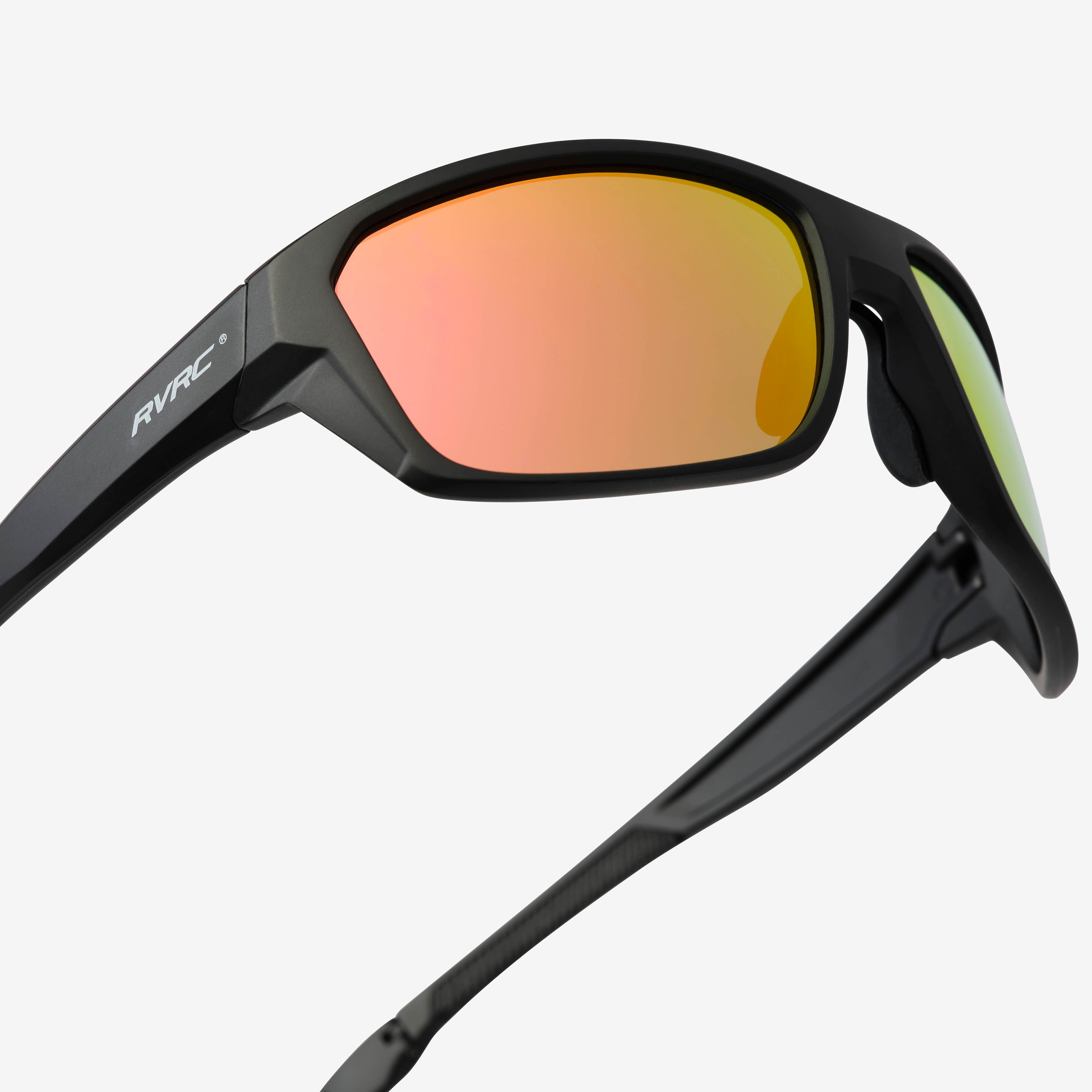 Virgo Polarized Sports Sunglasses  Black/Pink Coral