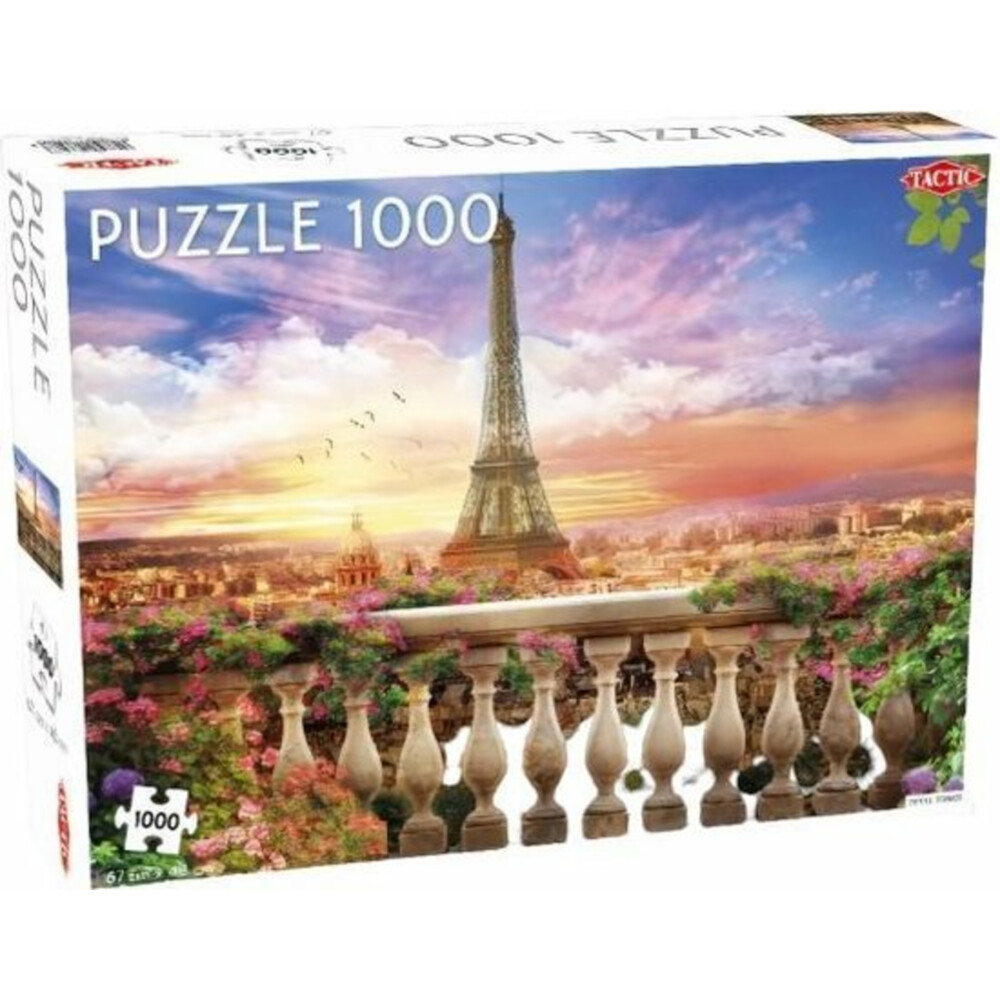 Tactic Puzzel Around the World: Eiffel Tower Parijs 1000 stukjes