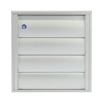Renson opbouw overdrukrooster met lamellen ALU 173 x 173 mm